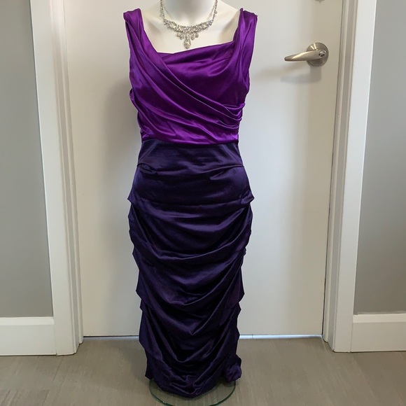 le chateau Dresses & Skirts - Le Château purple satin dress